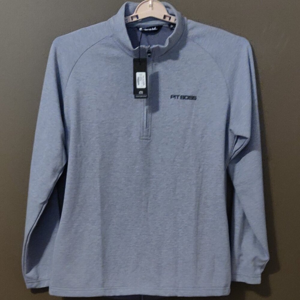 Travis Mathew Upgraded 1/4 Zip Pullover Heather Grey SIZE LARGE NEW WITH…